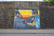 Graffiti rappelant la mine
